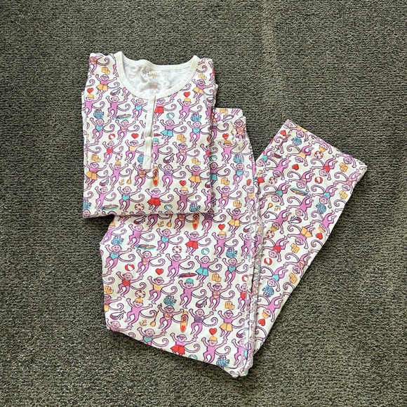 Women’s Roller Rabbit Lido Monkey Long Sleeve Pajama Set